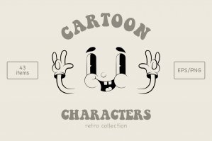 Cartoon Retro Characters