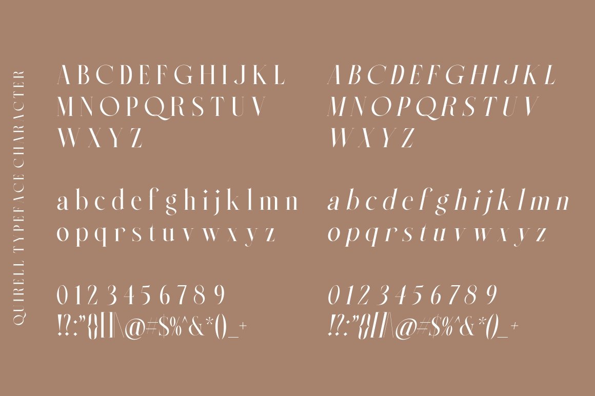 Quirell - Elegant Serif Typeface - Design Cuts