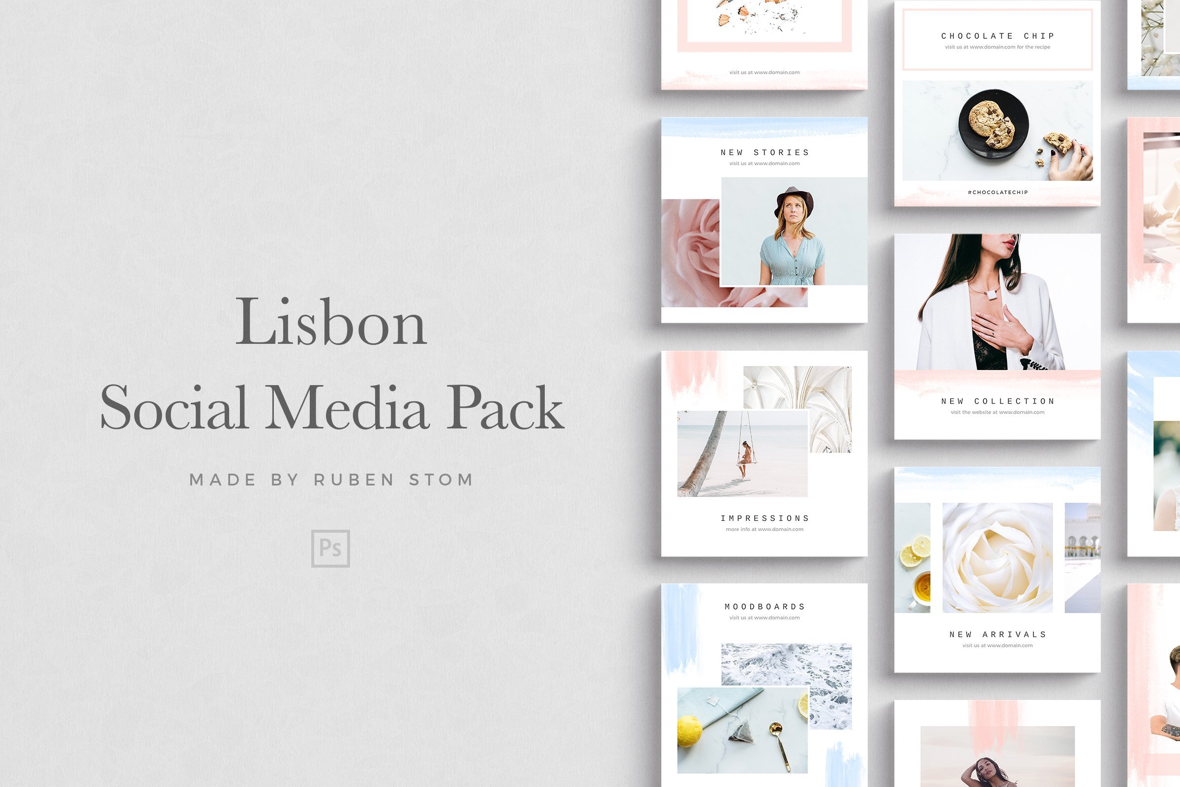 Lisbon Social Media Pack - Design Cuts