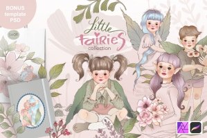 Little Fairies Collection Clipart