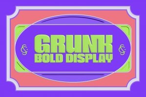 Grunk Bold Display Typeface