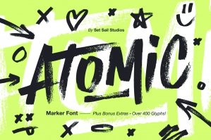 Atomic Marker Font Plus Extras