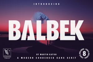 Balbek – Condensed Ligature Typeface