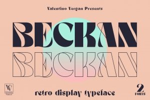 Beckan - Retro Typeface