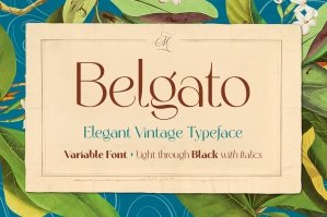 Belgato Elegant Vintage Font Family