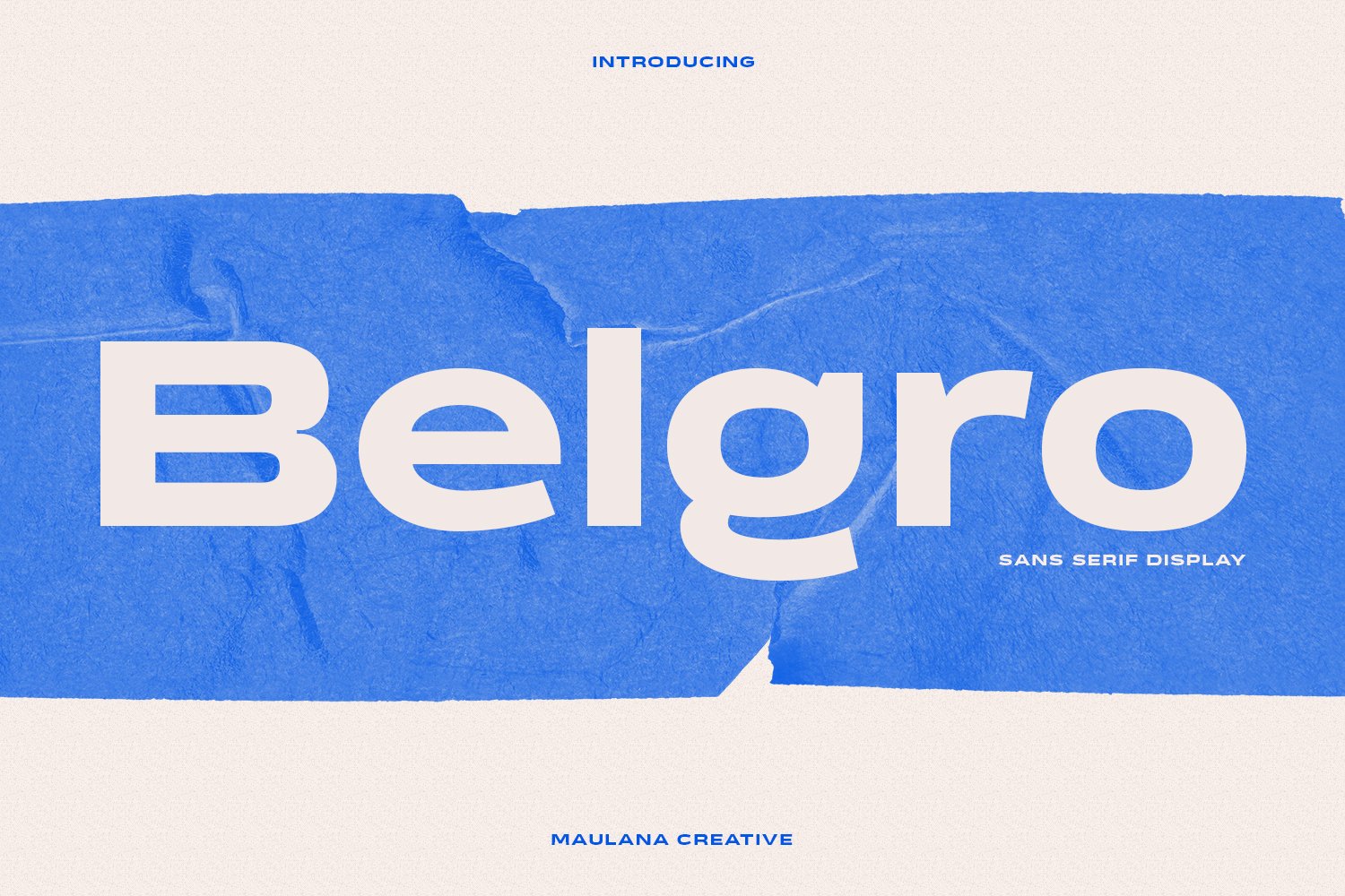 Belgro Display Font - Design Cuts