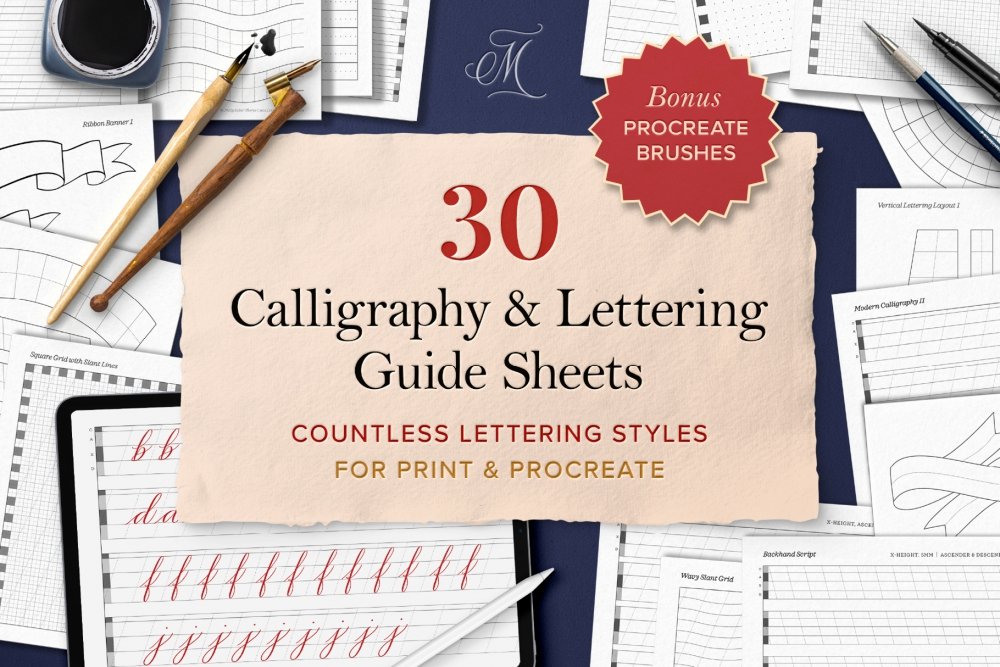 https://designcuts.b-cdn.net/wp-content/uploads/2022/06/Calligraphy-and-Lettering-Guide-Sheets-for-Procreate-01-1000x667.jpeg