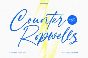 Counter Ropwells Script Font