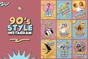 90s Style Instagram Posts