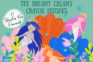Creamy Dreamy Crayon Procreate Brushes