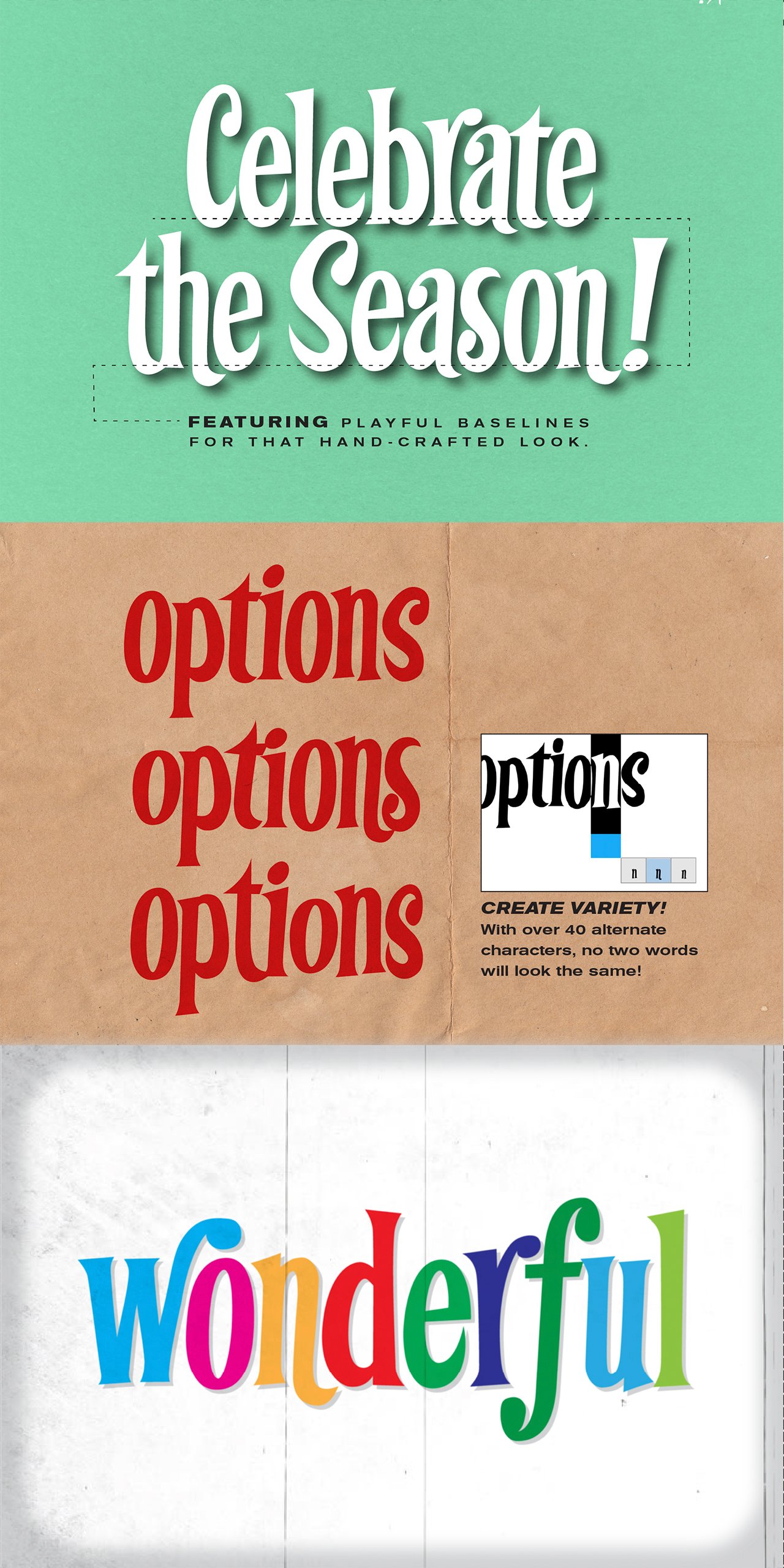Festivus | Retro Holiday Type - Design Cuts