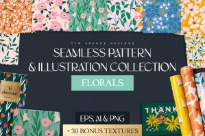 Seamless Patterns & Illustrations - Florals
