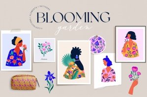 Blooming Garden Collection Of Illustrations