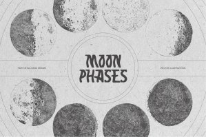 Illustrations Of The Moon Phases