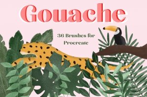Gouache Brushes For Procreate