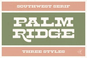 Palm Ridge Midcentury Southwestern Font
