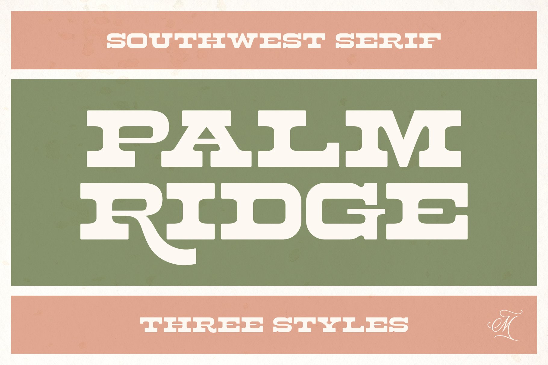 Palm Ridge Midcentury Southwestern Font - Design Cuts