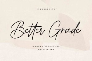 Better Grade - Signature Script Font