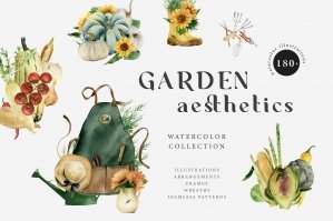 Garden Aesthetics Watercolor Collection