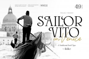 Sailor Vito - Traditional Serif Type