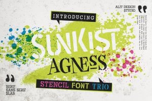 Sunkist Agness Typeface