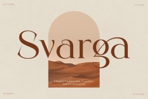 Svarga | Elegant Fashionable Typeface