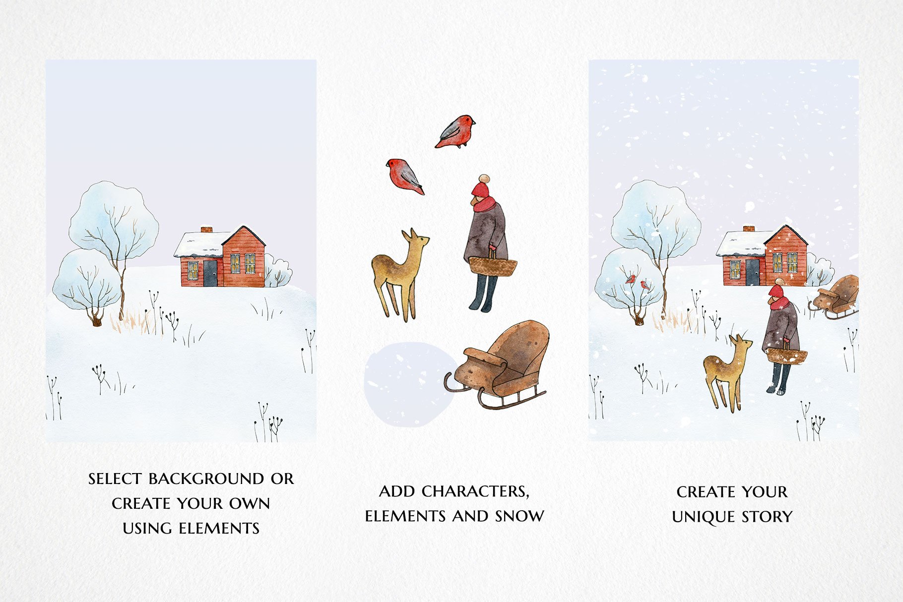 Illustration by Kanako  Clip art, Illustration, Christmas crafts  decorations