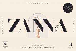 Zanna - Ligature Typeface & Logos