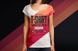 Women T-shirt Mockups
