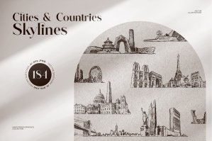 Hand Drawn Cities Countries Skylines