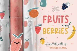 Fruits & Berries Clipart & Patterns