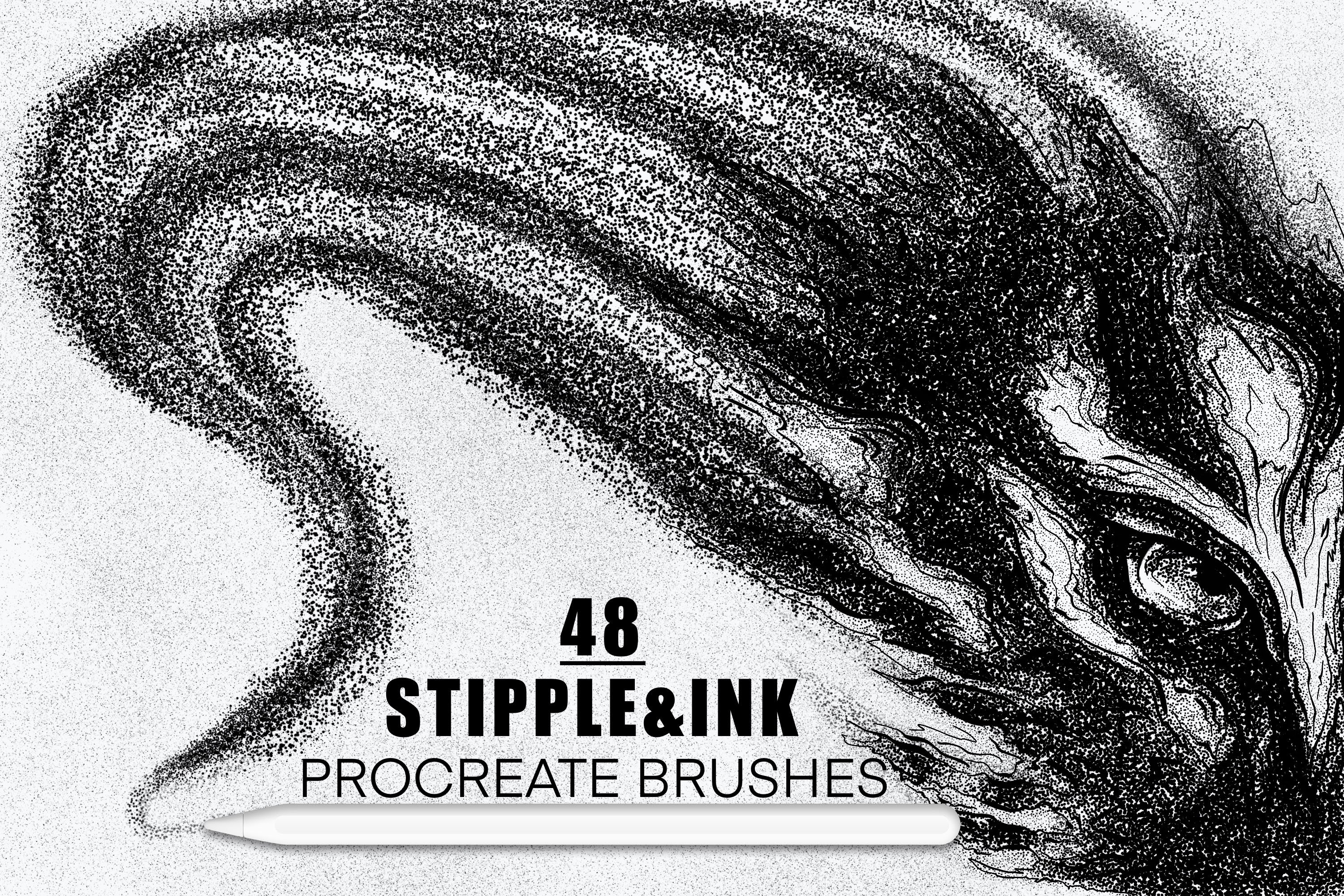 Procreate Stipple Brush Set - Design Cuts