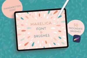Marelica Font & Procreate Brushes