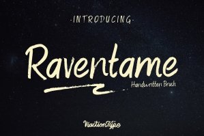 Raventame - Brush Font