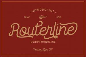 Routerline – Script Monoline Font