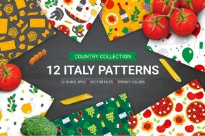 12 Italy Seamless Patterns