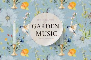 Garden Music Flower Patterns