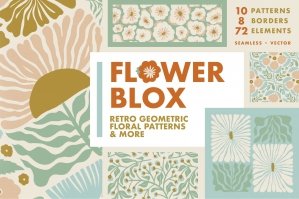 Flowerbox Retro Floral Patterns