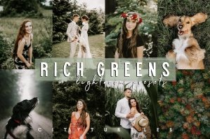 Moody Rich Greens Outdoor Travel Nature Lightroom Presets