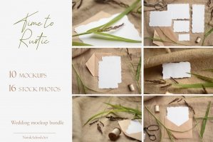 Time To Rustic Photo Mockup Set