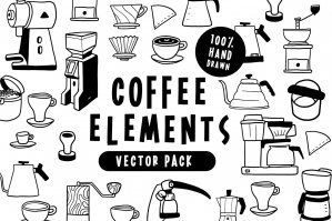 Coffee Geek Hand Drawn Vector Pack
