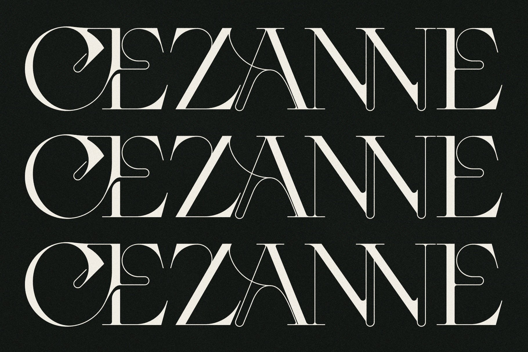 Cezanne - Modern Ligature Serif Font - Design Cuts