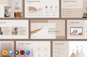 Aesthetic Pitch Deck Presentation Template