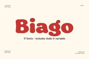 Biago Retro Serif Font Family