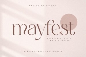 Mayfest | Elegant Serif Font Family
