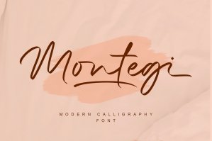 Montegi - Modern Calligraphy Font