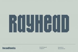 Rayhead Condensed Sans Serif Font