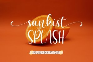 Sunkist Splash - Bouncy Script Font
