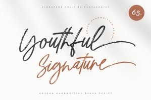Youthful | Signature Script Font