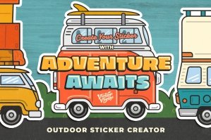 Adventure Awaits - A Sticker Creator